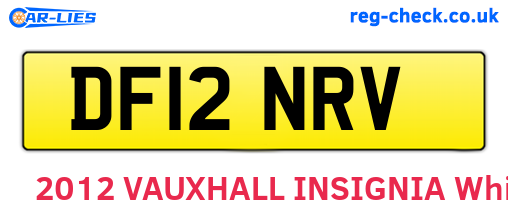 DF12NRV are the vehicle registration plates.