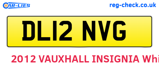 DL12NVG are the vehicle registration plates.