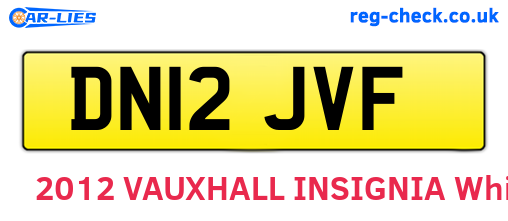 DN12JVF are the vehicle registration plates.