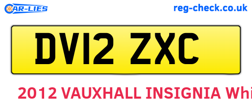 DV12ZXC are the vehicle registration plates.