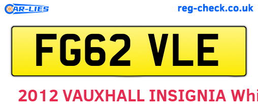 FG62VLE are the vehicle registration plates.