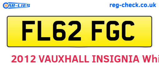 FL62FGC are the vehicle registration plates.