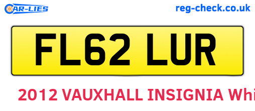 FL62LUR are the vehicle registration plates.