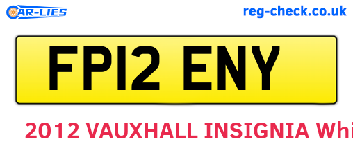 FP12ENY are the vehicle registration plates.
