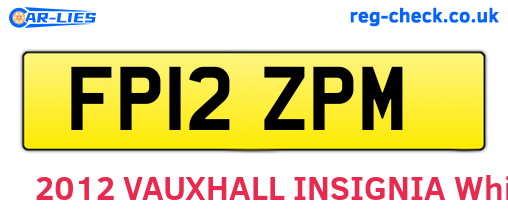 FP12ZPM are the vehicle registration plates.