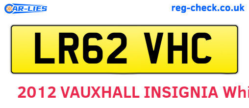 LR62VHC are the vehicle registration plates.