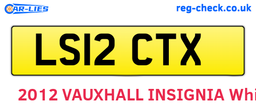 LS12CTX are the vehicle registration plates.
