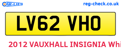LV62VHO are the vehicle registration plates.