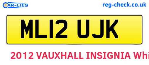 ML12UJK are the vehicle registration plates.