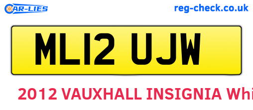 ML12UJW are the vehicle registration plates.