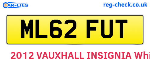 ML62FUT are the vehicle registration plates.