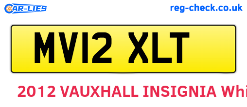 MV12XLT are the vehicle registration plates.
