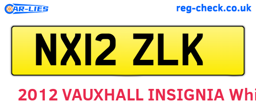 NX12ZLK are the vehicle registration plates.