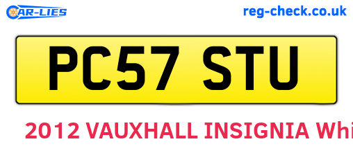 PC57STU are the vehicle registration plates.