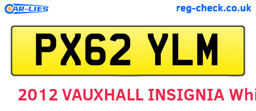 PX62YLM are the vehicle registration plates.