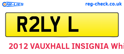 R2LYL are the vehicle registration plates.