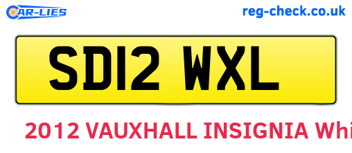 SD12WXL are the vehicle registration plates.