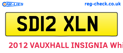 SD12XLN are the vehicle registration plates.