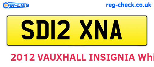 SD12XNA are the vehicle registration plates.