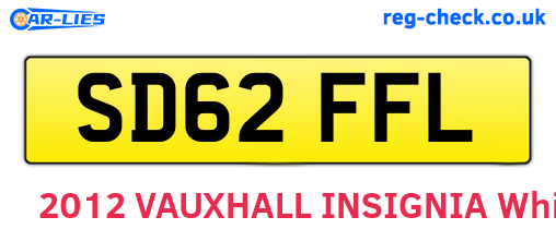 SD62FFL are the vehicle registration plates.