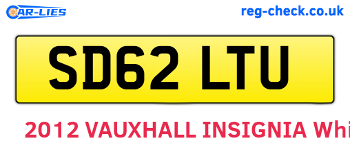 SD62LTU are the vehicle registration plates.