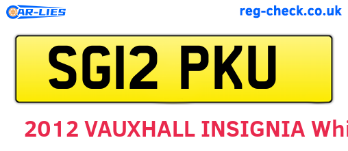 SG12PKU are the vehicle registration plates.