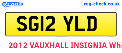 SG12YLD are the vehicle registration plates.