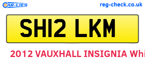 SH12LKM are the vehicle registration plates.