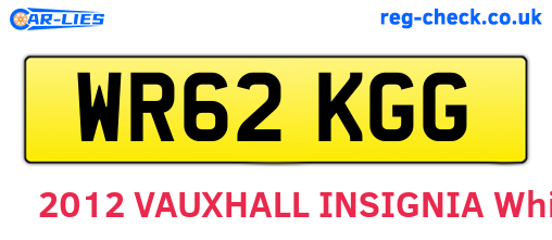 WR62KGG are the vehicle registration plates.