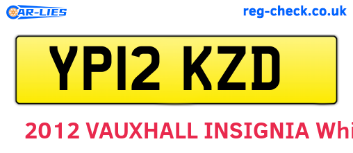YP12KZD are the vehicle registration plates.