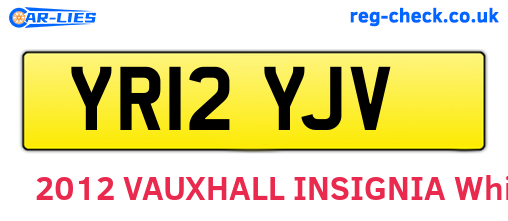 YR12YJV are the vehicle registration plates.