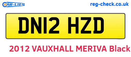 DN12HZD are the vehicle registration plates.