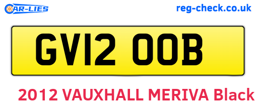 GV12OOB are the vehicle registration plates.