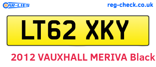 LT62XKY are the vehicle registration plates.
