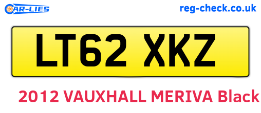 LT62XKZ are the vehicle registration plates.