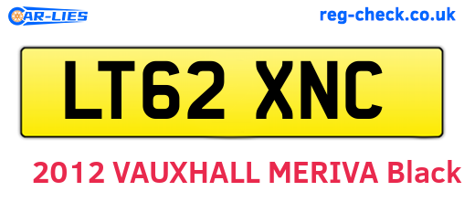 LT62XNC are the vehicle registration plates.