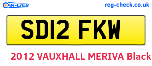 SD12FKW are the vehicle registration plates.