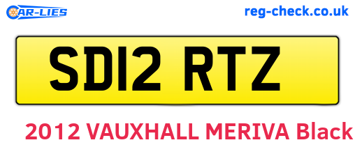SD12RTZ are the vehicle registration plates.