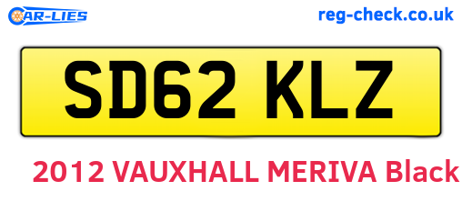 SD62KLZ are the vehicle registration plates.