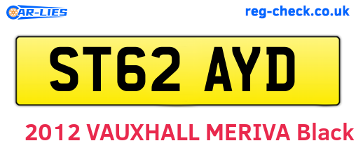 ST62AYD are the vehicle registration plates.