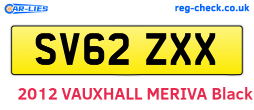SV62ZXX are the vehicle registration plates.
