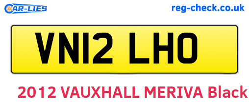 VN12LHO are the vehicle registration plates.