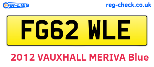 FG62WLE are the vehicle registration plates.