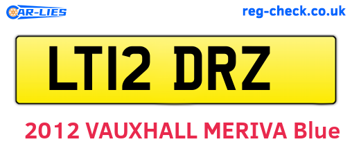 LT12DRZ are the vehicle registration plates.