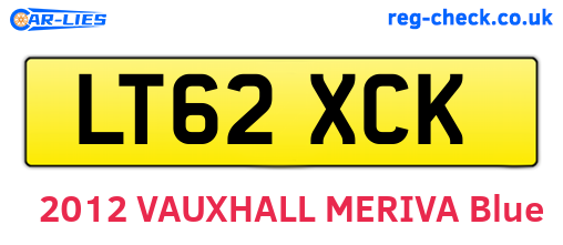 LT62XCK are the vehicle registration plates.