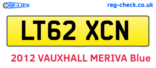 LT62XCN are the vehicle registration plates.