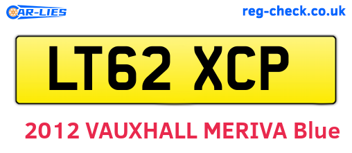 LT62XCP are the vehicle registration plates.