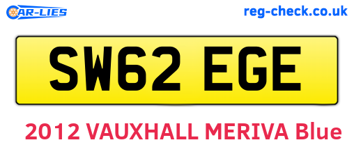 SW62EGE are the vehicle registration plates.