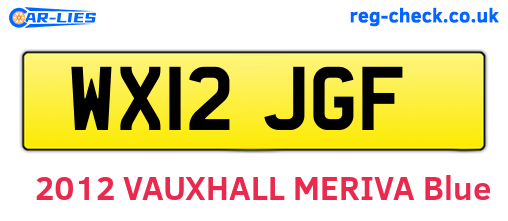 WX12JGF are the vehicle registration plates.