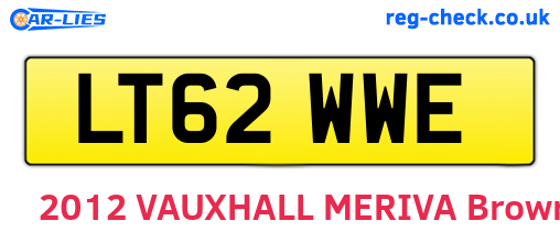 LT62WWE are the vehicle registration plates.